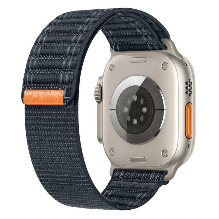 For Apple Watch 46mm / 49mm / 45mm / 44mm Kalebol Ocean Wave Nylon Strap(Black) - Watch Bands by Kalebol | Online Shopping South Africa | PMC TechLife | Buy Now Pay Later Mobicred