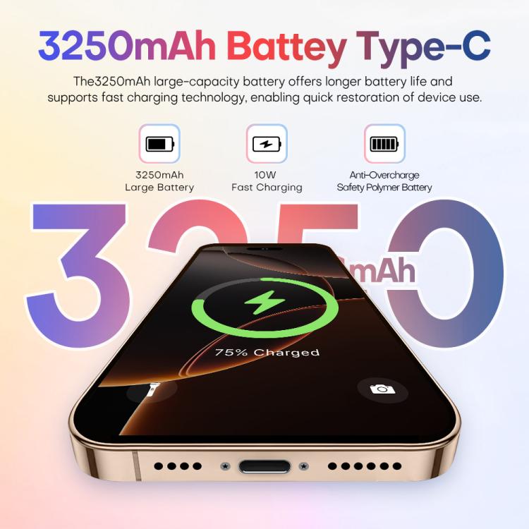 A88 / i16 Pro Max, 2GB+16GB, 6.6 inch Android 8.1 MTK6580A Quad Core, OTG, Network: 3G, Dual SIM, Plug:AU Plug(Titanium Black) - free shipping - PMc TechLife - Order now!