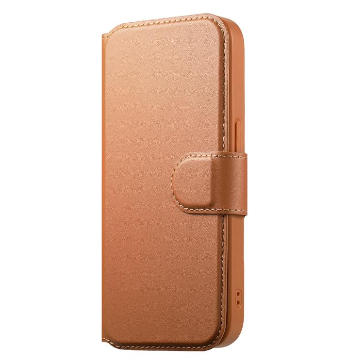 For iPhone 16e CaseNeo Finger Grip Strap MagSafe Leather Phone Case(Brown) - free shipping - PMc TechLife - Order now!