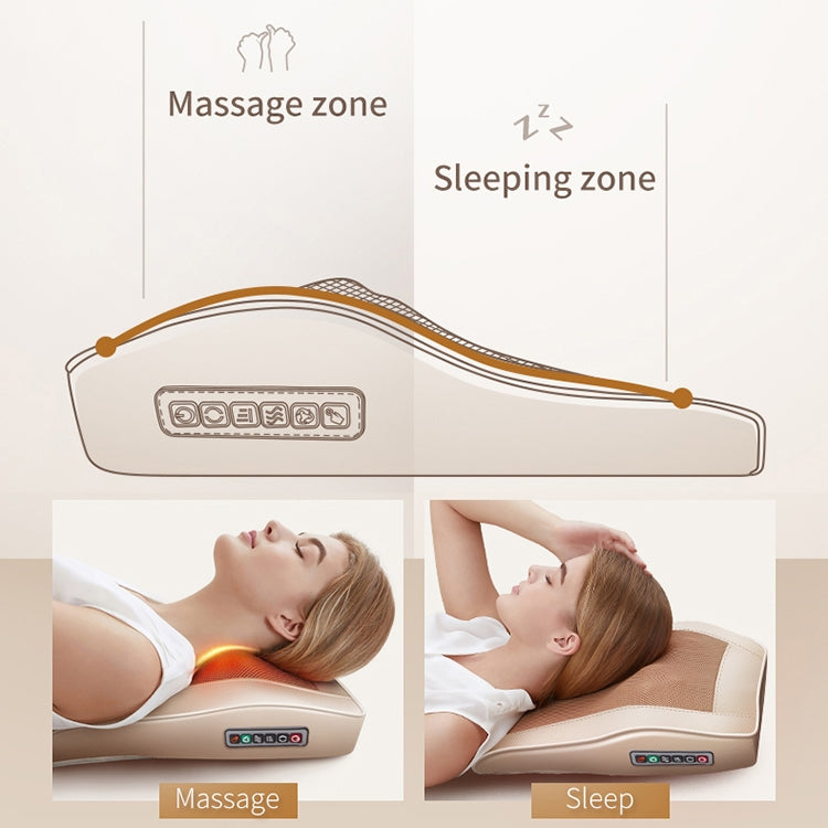 Multifunctional Mini Massage Pillow Neck and Shoulder Cervical Massager, Plug Type:AU Plug(Black) - free shipping - PMC TechLife - Order now!