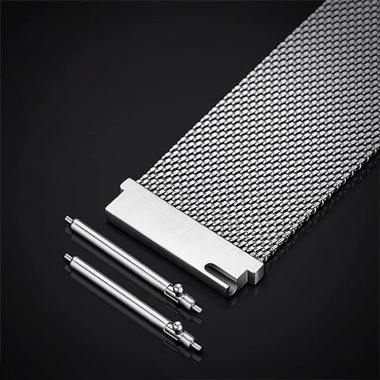 Kalebol 20mm Universal Loop Double Magnetic Buckle Milanese Strap(Black Red) - 20mm Bands by Kalebol | Online Shopping South Africa | PMc TechLife | Buy Now Pay Later Mobicred