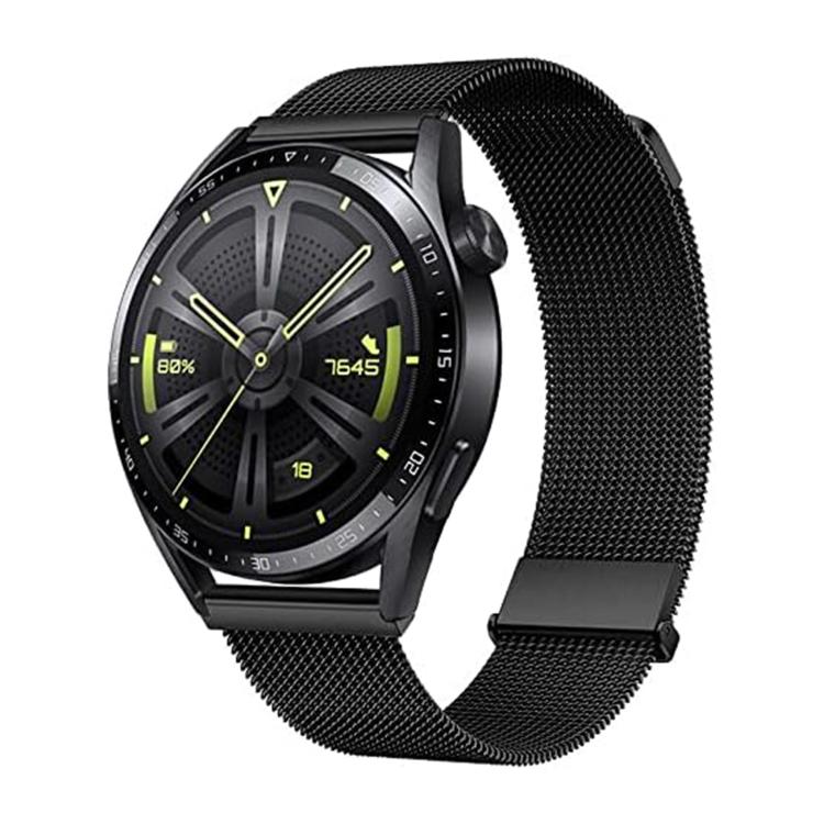 Kalebol 22mm Universal Loop Double Magnetic Buckle Milanese Strap(Black) - free shipping - PMc TechLife - Order now!