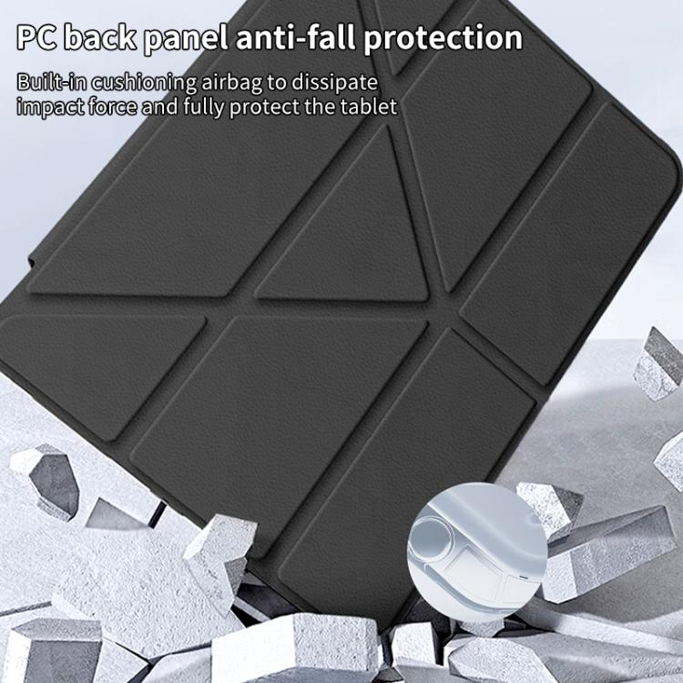 For iPad Pro 13 2024 ZGA Genre Series Y-Fold Leather Tablet Case with Pen Slot(Pink) - free shipping - PMc TechLife - Order now!