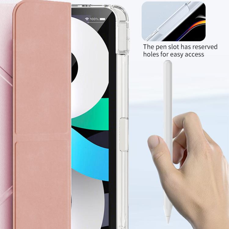 For iPad Pro 13 2024 ZGA Genre Series Y-Fold Leather Tablet Case with Pen Slot(Blue) - free shipping - PMc TechLife - Order now!