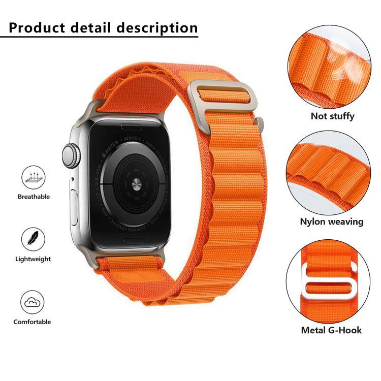 For Apple Watch 42mm / 41mm / 40mm / 38mm Kalebol Aline Nylon Loop Watch Band(Light Grey) - Watch Bands by Kalebol | Online Shopping South Africa | PMC TechLife | Buy Now Pay Later Mobicred