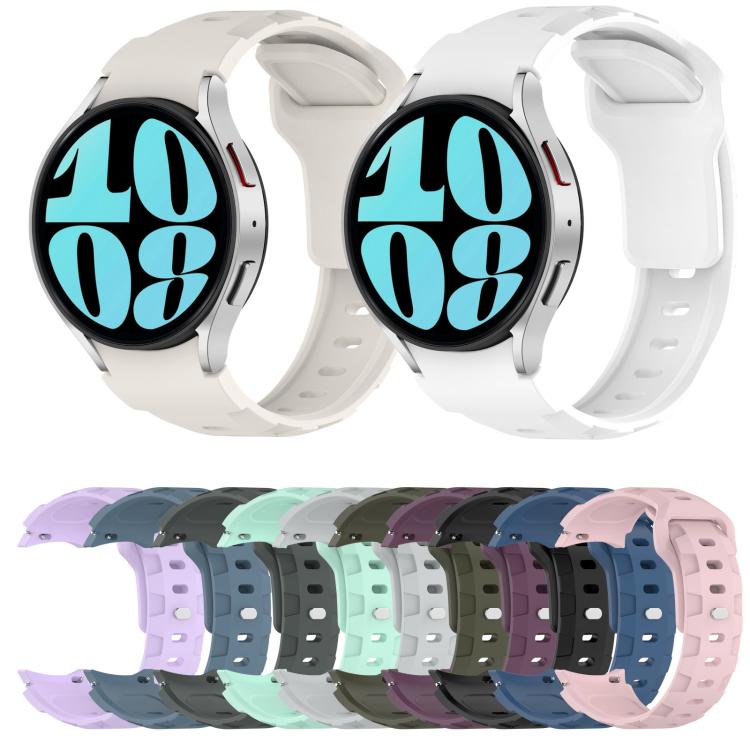 For Samsung Galaxy Watch 5 Pro / 6 / 7 Kalebol Armor Silicone Watch Band(Light Grey) - free shipping - PMc TechLife - Order now!