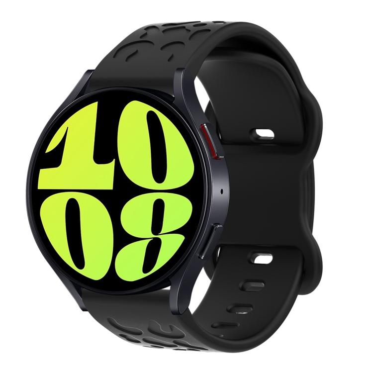 22mm Kalebol Leopard Print Butterfly Buckle Silicone Watch Band(Black) - free shipping - PMc TechLife - Order now!