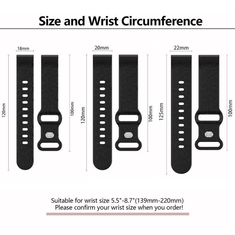 22mm Kalebol Leopard Print Butterfly Buckle Silicone Watch Band(Starlight) - free shipping - PMc TechLife - Order now!