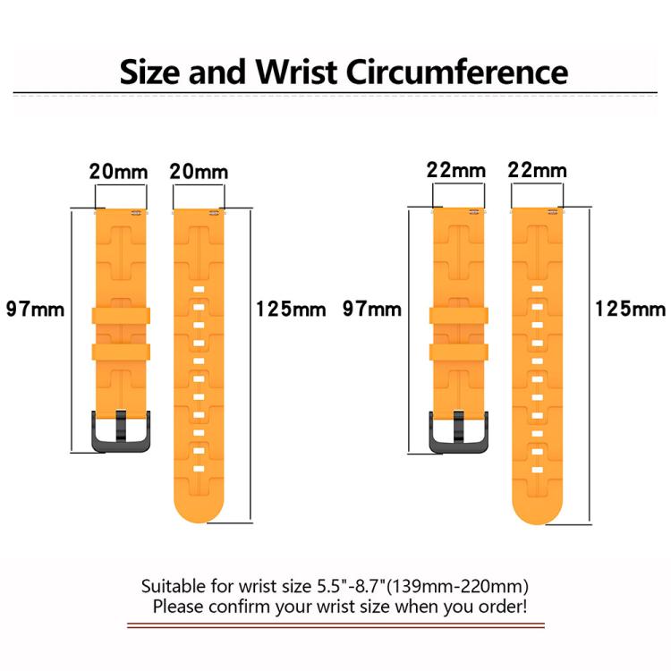 22mm Kalebol Solid Color Black Buckle Round Tail Silicone Watch Band(Teal) - free shipping - PMc TechLife - Order now!