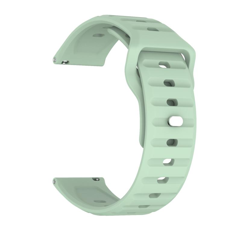 20mm Kalebol Wave Pattern Studded Buckle Silicone Watch Band(Teal) - 20mm Bands by Kalebol | Online Shopping South Africa | PMc TechLife | Buy Now Pay Later Mobicred