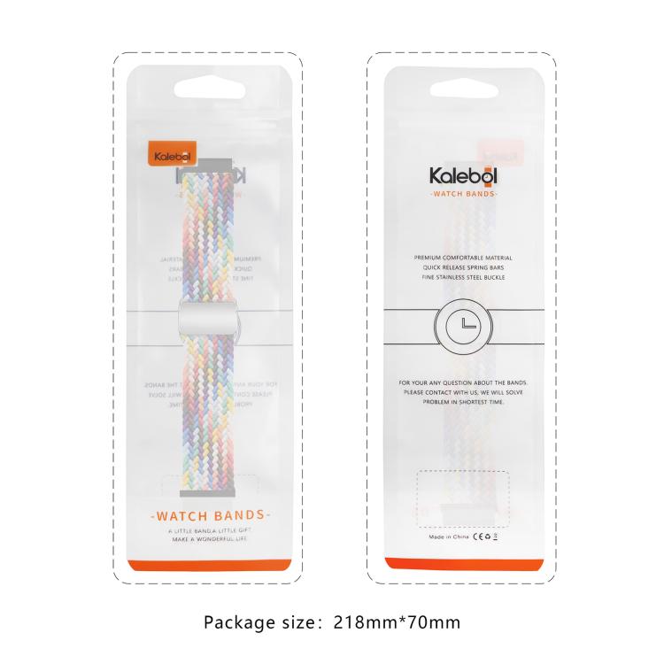 20mm Kalebol Nylon Braided Loop Magnetic Buckle Watch Band(Denim) - free shipping - PMc TechLife - Order now!