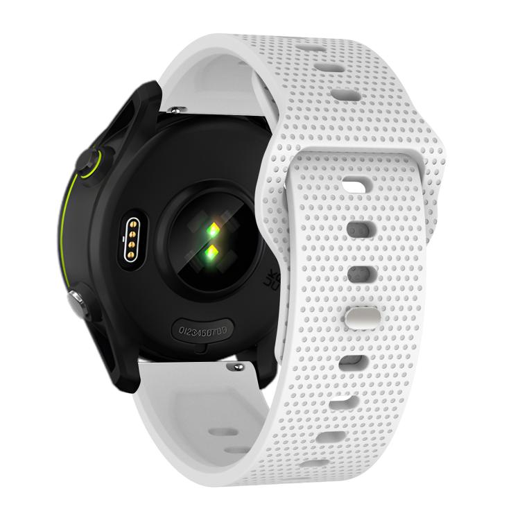 22mm Kalebol Dot Studded Buckle Silicone Watch Band(White) - 22mm Bands by Kalebol | Online Shopping South Africa | PMc TechLife | Buy Now Pay Later Mobicred