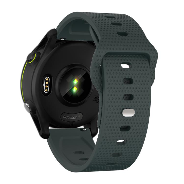 22mm Kalebol Dot Studded Buckle Silicone Watch Band(Dark Green) - free shipping - PMc TechLife - Order now!