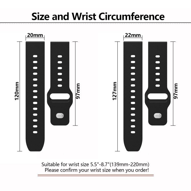 22mm Kalebol Dot Studded Buckle Silicone Watch Band(White) - 22mm Bands by Kalebol | Online Shopping South Africa | PMc TechLife | Buy Now Pay Later Mobicred