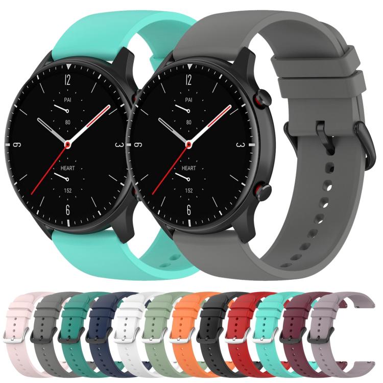 20mm Kalebol Round Tail Silicone Watch Band(Black) - 20mm Bands by Kalebol | Online Shopping South Africa | PMc TechLife | Buy Now Pay Later Mobicred