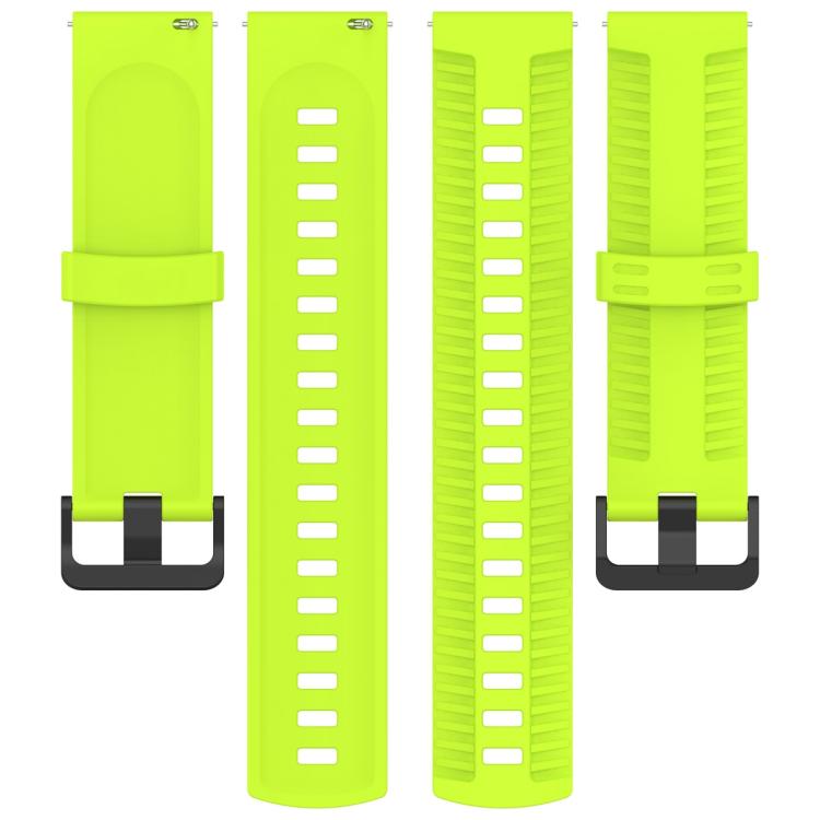 20mm Kalebol Black Buckle Tire Pattern Silicone Watch Band(Lime) - free shipping - PMc TechLife - Order now!