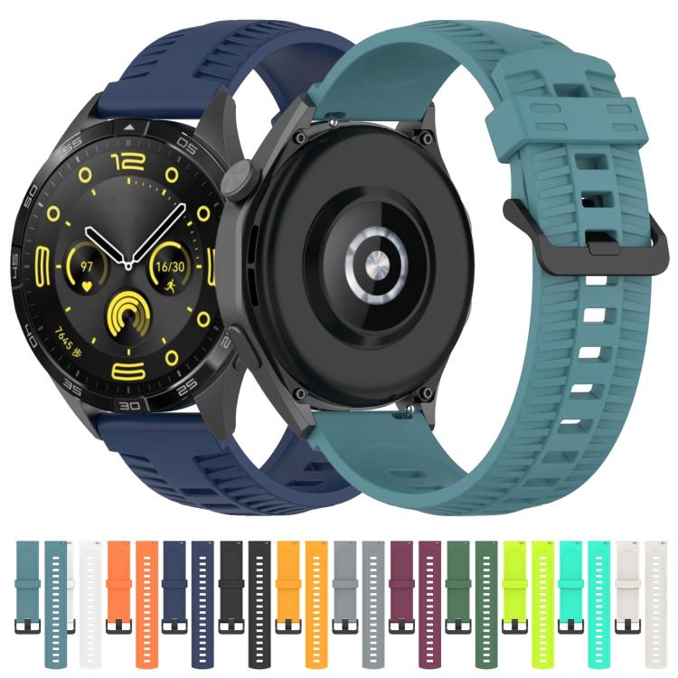 20mm Kalebol Black Buckle Tire Pattern Silicone Watch Band(Starlight) - 20mm Bands by Kalebol | Online Shopping South Africa | PMc TechLife | Buy Now Pay Later Mobicred
