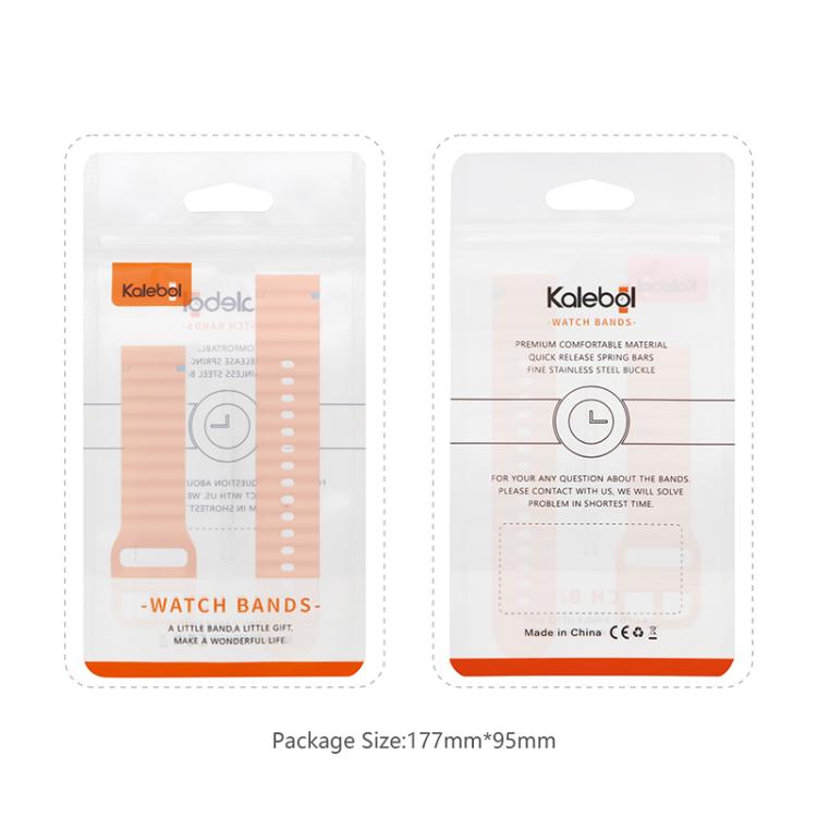 20mm Kalebol Wave Stitch Silicone Watch Band(Midnight Blue) - free shipping - PMc TechLife - Order now!