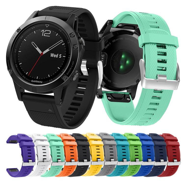 For Garmin QuickFit Kalebol 22mm Rhombus Texture Silicone Watch Band(White) - Watch Bands by Kalebol | Online Shopping South Africa | PMc TechLife | Buy Now Pay Later Mobicred
