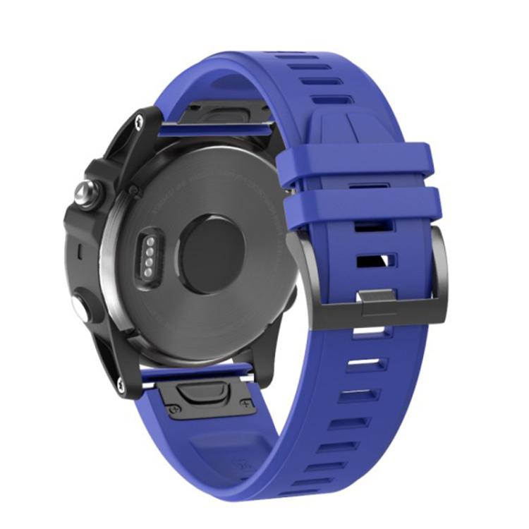 For Garmin QuickFit 26mm Kalebol Plain Texture Silicone Watch Band(Royal Blue) - free shipping - PMc TechLife - Order now!