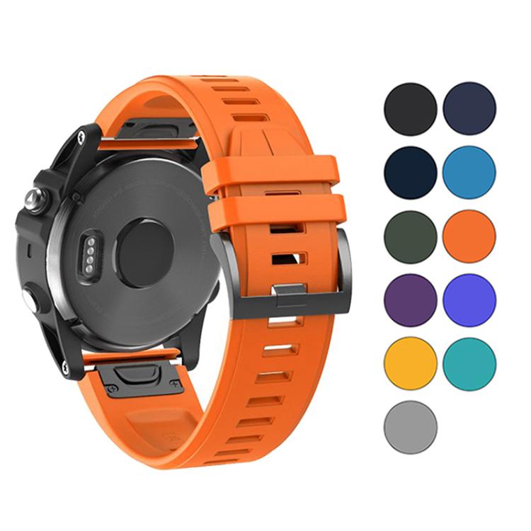 For Garmin QuickFit 22mm Kalebol Plain Texture Silicone Watch Band(White) - Watch Bands by Kalebol | Online Shopping South Africa | PMc TechLife | Buy Now Pay Later Mobicred