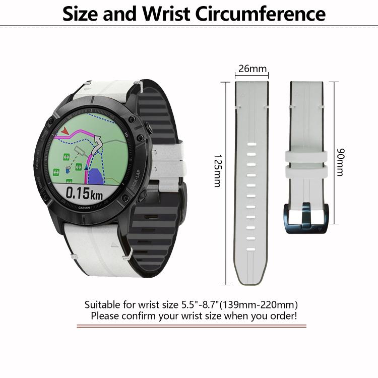 For Garmin QuickFit 22mm Kalebol Quick Release Silicone Leather Watch Band(Brown) - free shipping - PMc TechLife - Order now!