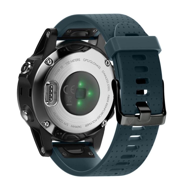 For Garmin QuickFit 20mm Kalebol Dot Texture Silicone Watch Band(Navy Blue) - free shipping - PMc TechLife - Order now!