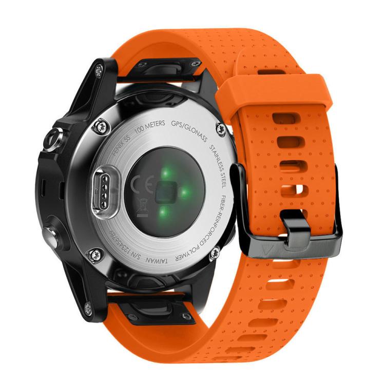 For Garmin QuickFit 20mm Kalebol Dot Texture Silicone Watch Band(Orange) - free shipping - PMc TechLife - Order now!
