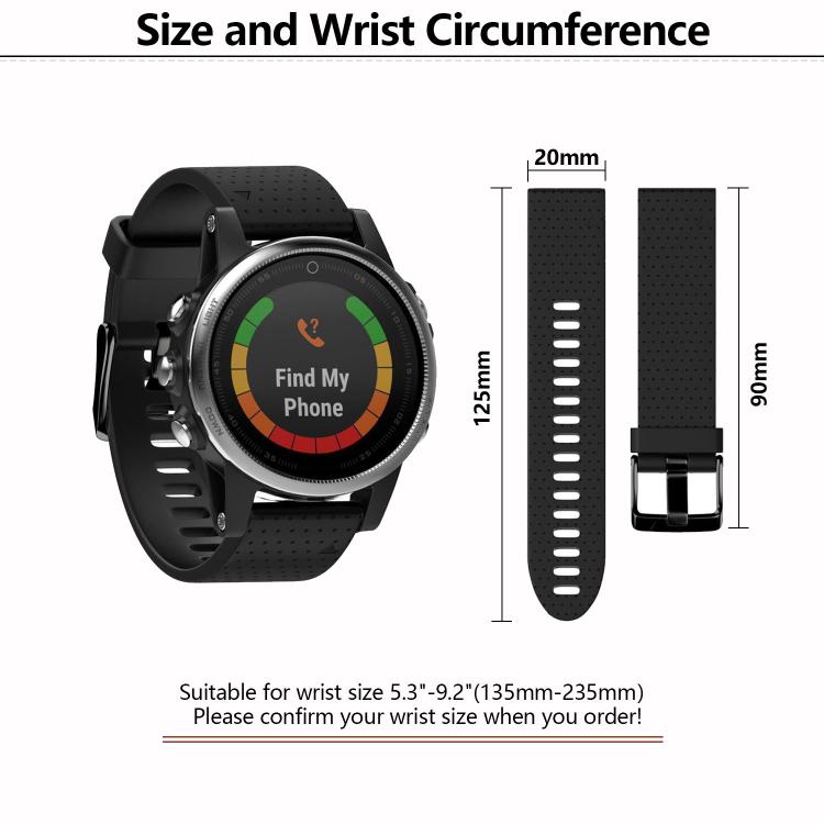 For Garmin QuickFit 20mm Kalebol Dot Texture Silicone Watch Band(Purple) - free shipping - PMc TechLife - Order now!
