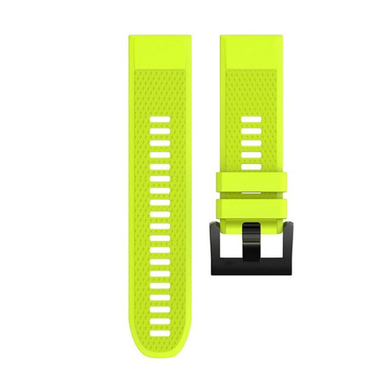 For Garmin QuickFit 22mm Kalebol Triangle Texture Silicone Watch Band(Lemon Green) - free shipping - PMc TechLife - Order now!