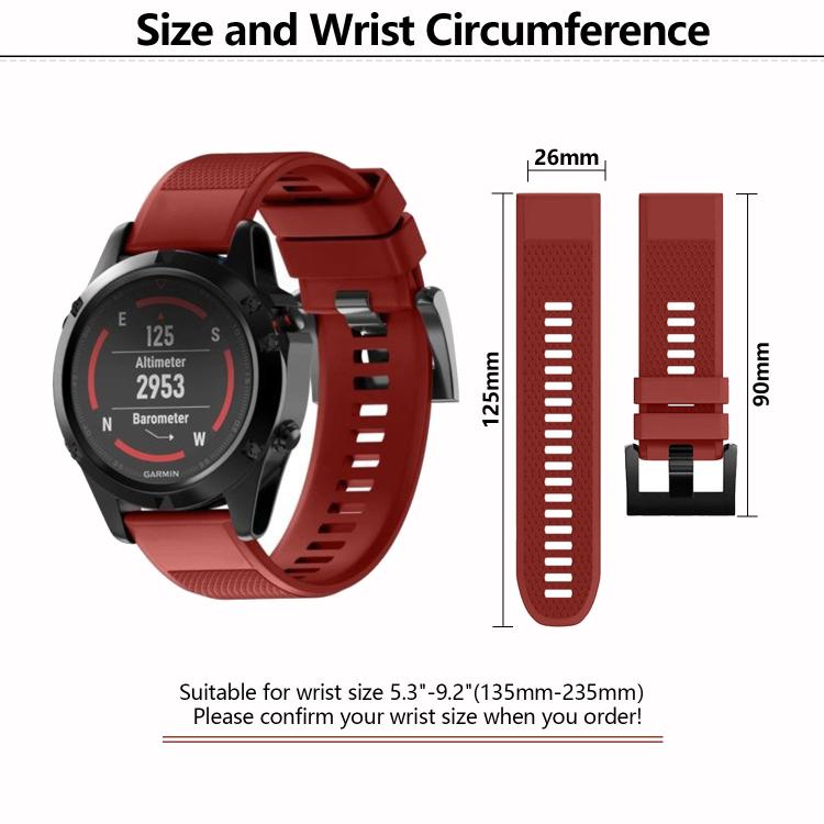For Garmin QuickFit 26mm Kalebol Triangle Texture Silicone Watch Band(Royal Blue) - free shipping - PMc TechLife - Order now!