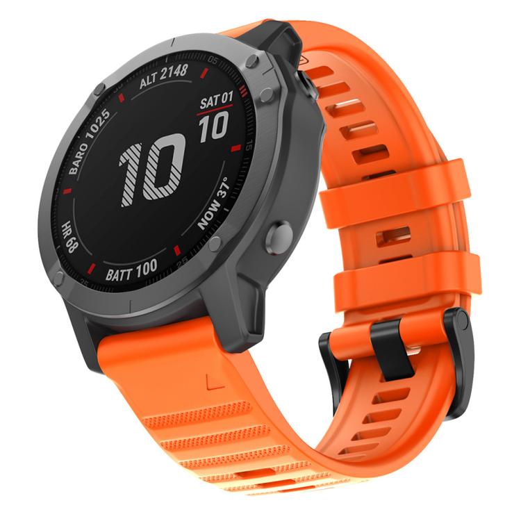 For Garmin QuickFit 22mm Kalebol Concave Texture Silicone Watch Band(Orange) - free shipping - PMc TechLife - Order now!