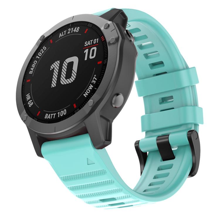 For Garmin QuickFit 22mm Kalebol Concave Texture Silicone Watch Band(Teal) - free shipping - PMc TechLife - Order now!