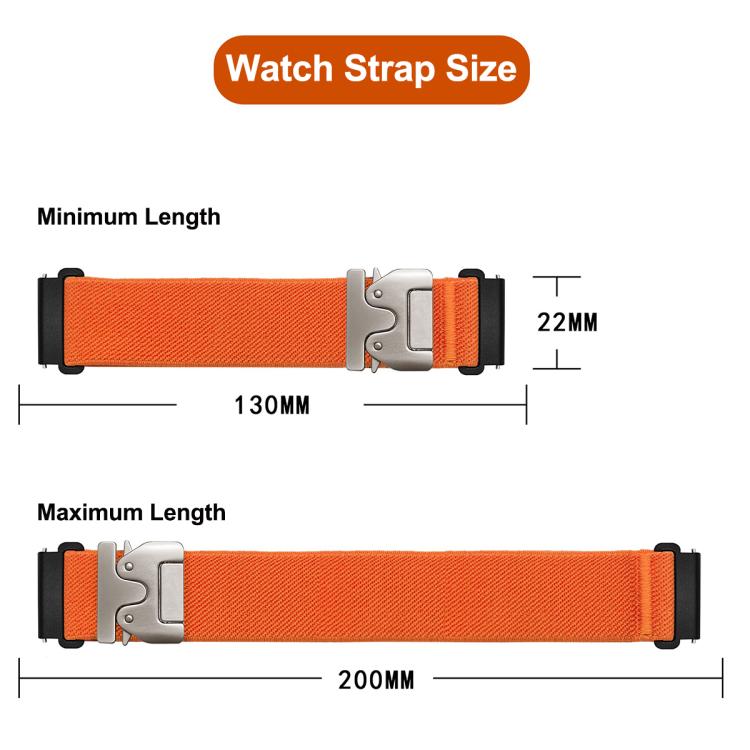 20mm Parachute Buckle Elastic Nylon Watch Band(Dark Grey) - free shipping - PMc TechLife - Order now!