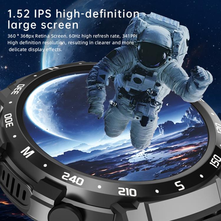 Q10 Dual-mode Bluetooth Headphones Smart Watch,1.52 inch, Support Bluetooth Call / Heart Rate(Black) - free shipping - PMC TechLife - Order now!