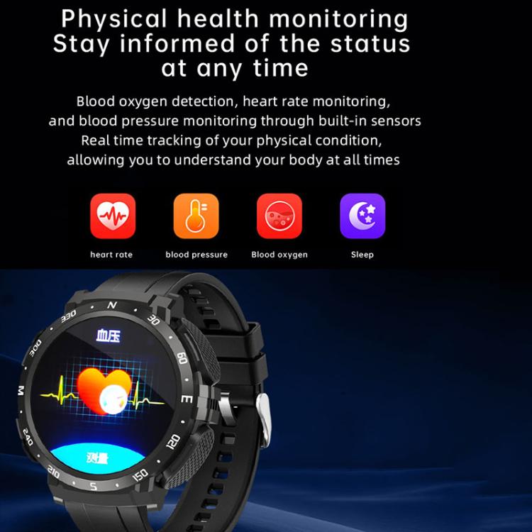 Q10 Dual-mode Bluetooth Headphones Smart Watch,1.52 inch, Support Bluetooth Call / Heart Rate(Black) - free shipping - PMC TechLife - Order now!