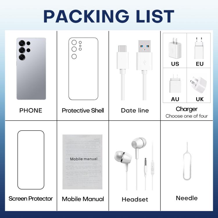 F10 / S25 Ultra, 2GB+16GB, 6.75 inch Android 8.1 MTK6753 Octa Core, Network: 3G, Dual SIM, Plug:UK Plug(Titanium Grey) - free shipping - PMc TechLife - Order now!