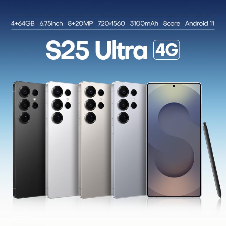 F102 / S25 Ultra, 4GB+64GB, 6.75 inch Android 11 MTK6762 Octa Core, Network: 4G, Dual SIM, Support Wireless Charging, Plug:US Plug(Titanium Sliver) - free shipping - PMc TechLife - Order now!