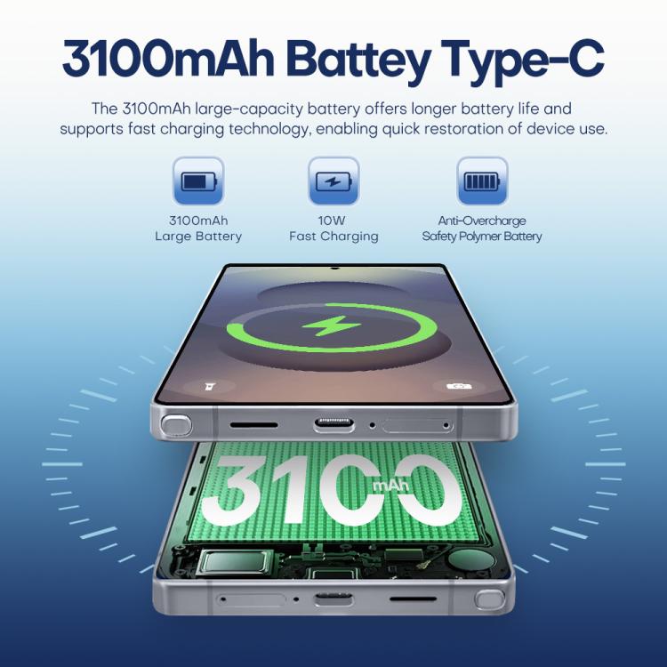 F102 / S25 Ultra, 4GB+64GB, 6.75 inch Android 11 MTK6762 Octa Core, Network: 4G, Dual SIM, Support Wireless Charging, Plug:EU Plug(Titanium Black) - free shipping - PMc TechLife - Order now!