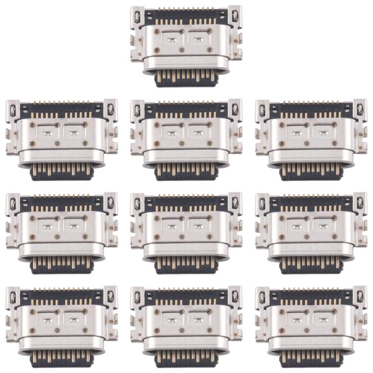 For Motorola Moto Edge 20 Pro 10pcs Original Charging Port Connector - Others by PMc TechLife | Online Shopping South Africa | PMc TechLife | Buy Now Pay Later Mobicred