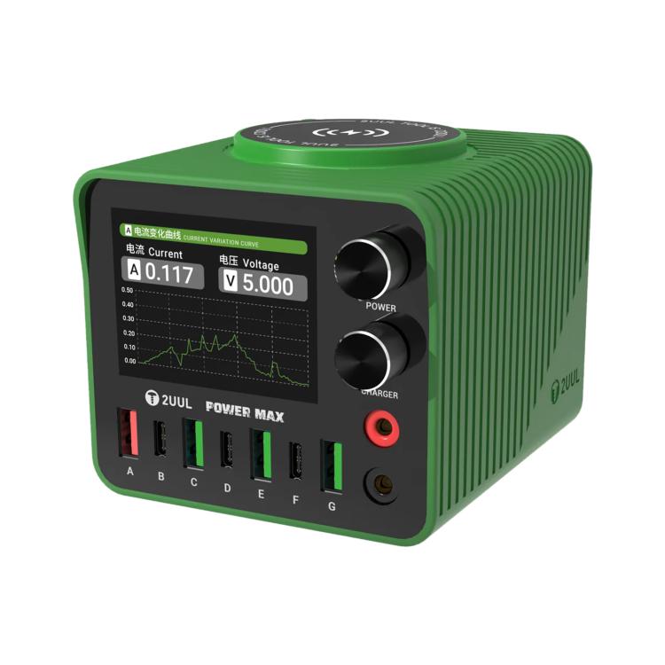 2UUL PC01 POWER MAX 200W Multi-Port Charger Adjustable Voltage Power Supply, Plug:EU Plug - free shipping - PMC TechLife - Order now!