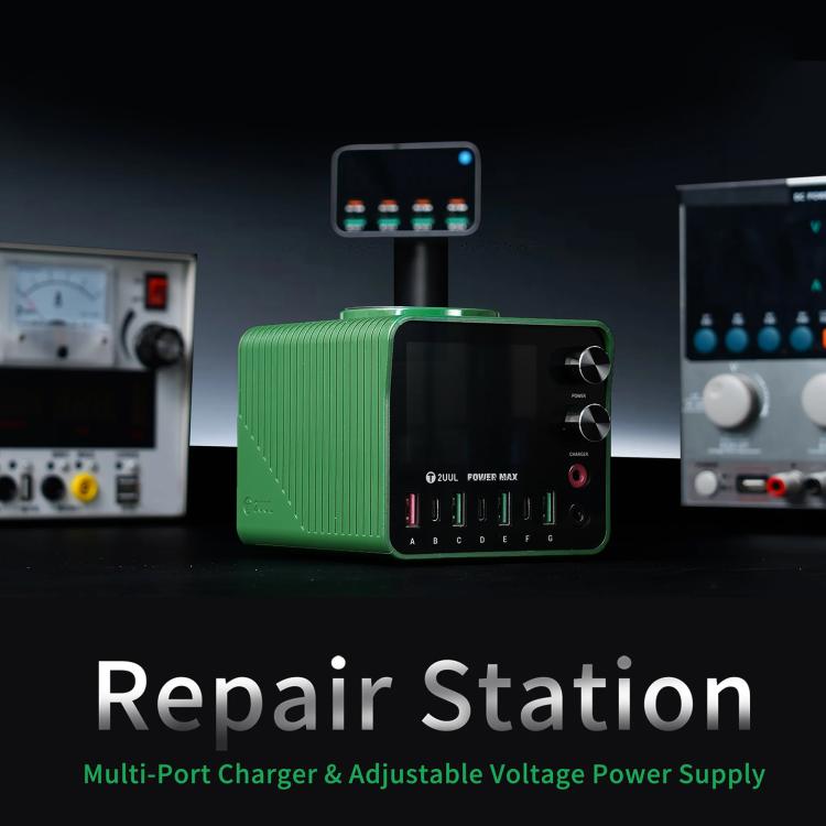 2UUL PC01 POWER MAX 200W Multi-Port Charger Adjustable Voltage Power Supply, Plug:EU Plug - free shipping - PMC TechLife - Order now!