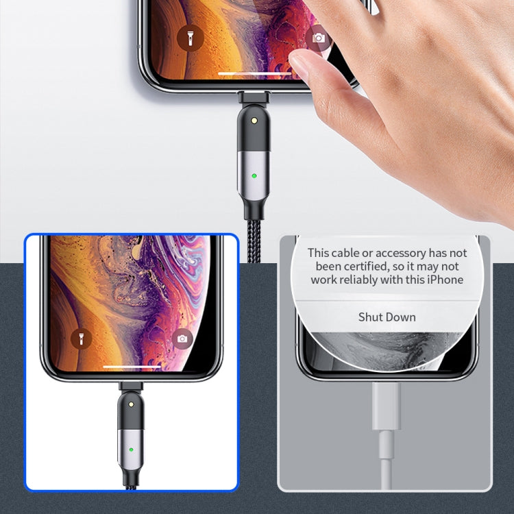 FXCL-WYA09 2.4A USB to 8 Pin 180 Degree Rotating Elbow Charging Cable, Length:2m(Red) - free shipping - PMC Jewellery - Order now!
