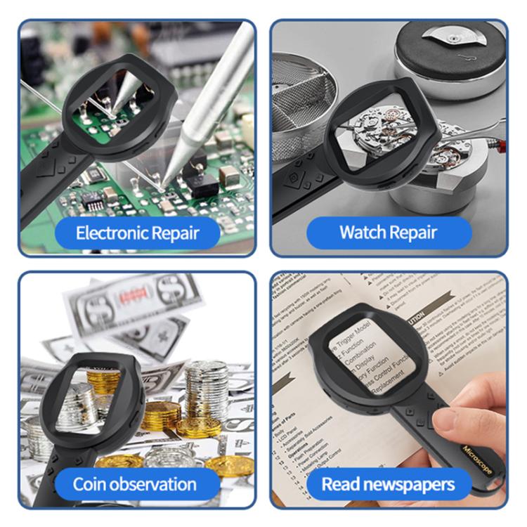 2.8 inch IPS Screen Industrial Handheld Digital Microscope(Black) - free shipping - PMc TechLife - Order now!