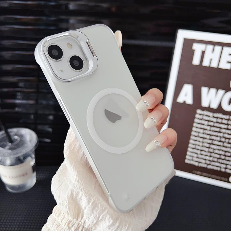 For iPhone 15 Pro Ultra-thin Transparent MagSafe Magnetic Frameless Lens Holder Phone Case - free shipping - PMC TechLife - Order now!
