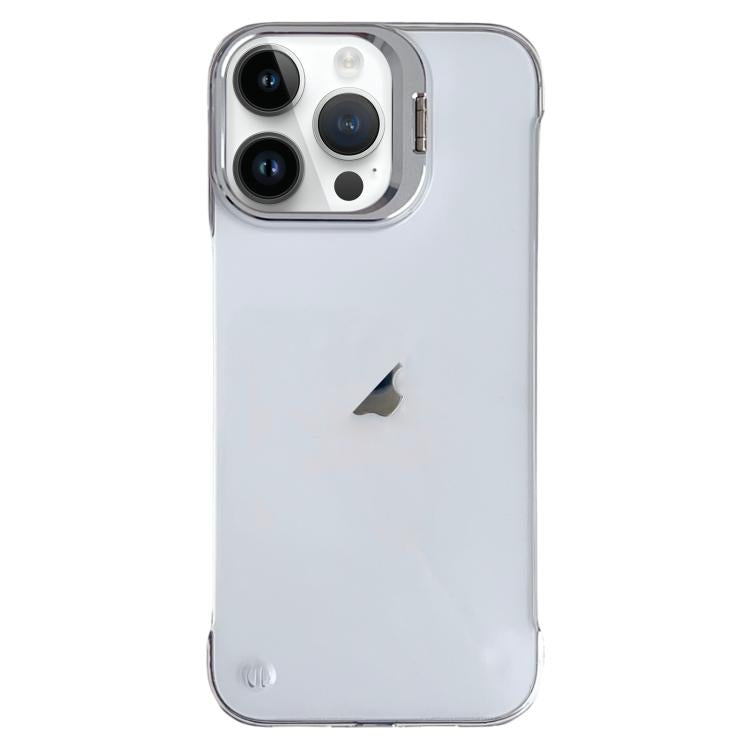 For iPhone 15 Pro Ultra-thin Transparent Frameless Lens Holder Phone Case - free shipping - PMC TechLife - Order now!