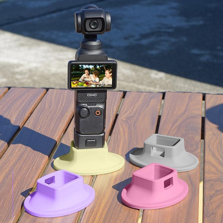 For DJI OSMO Pocket 3 BRDRC Silicone Desktop Base Bracket(Pink) - free shipping - PMC TechLife - Order now!