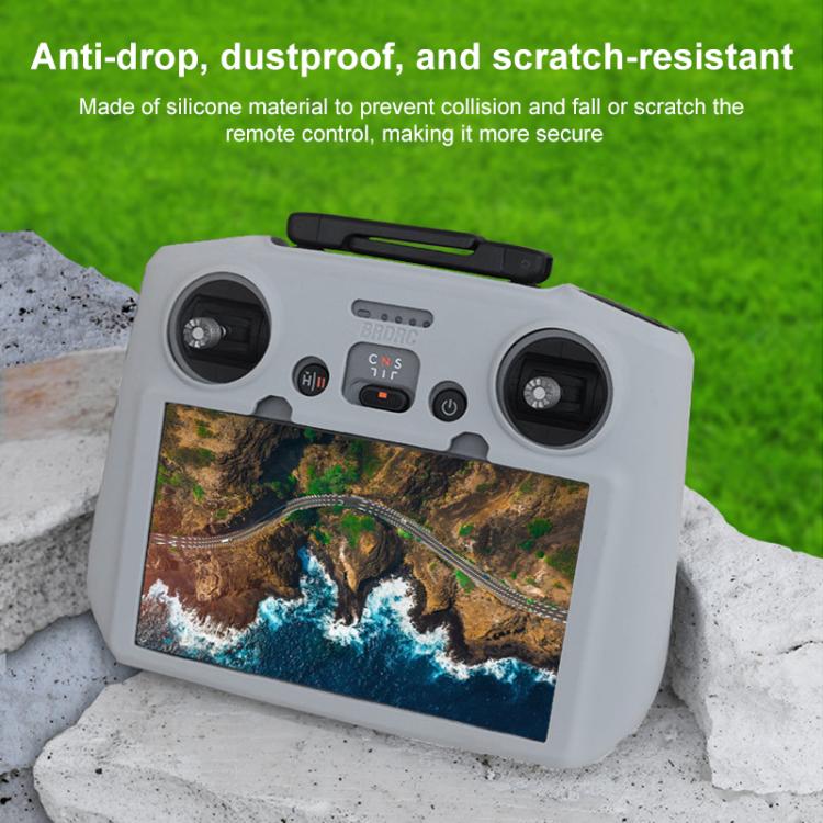 For DJI RC 2 BRDRC Remote Control Shockproof Anti-scratch Silicone Case(Black) - free shipping - PMC TechLife - Order now!