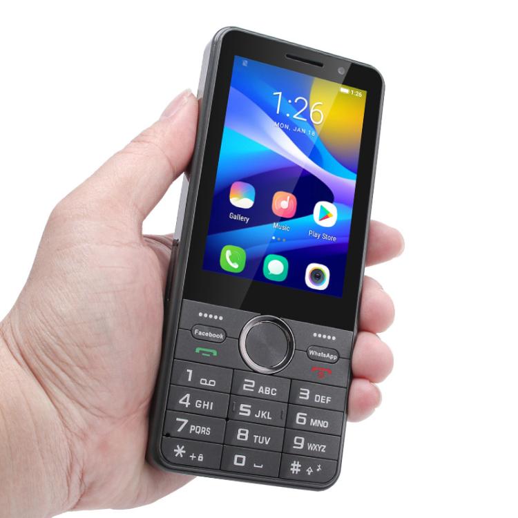 UNIWA XS24 Keypad Phone, 2GB+16GB, 3.5 inch Android 8.1 Mediatek MT6737M Quad Core, Flashlights, Network: 4G, Support Google Store, Plug:US Plug(Black) - free shipping - PMc TechLife - Order now!