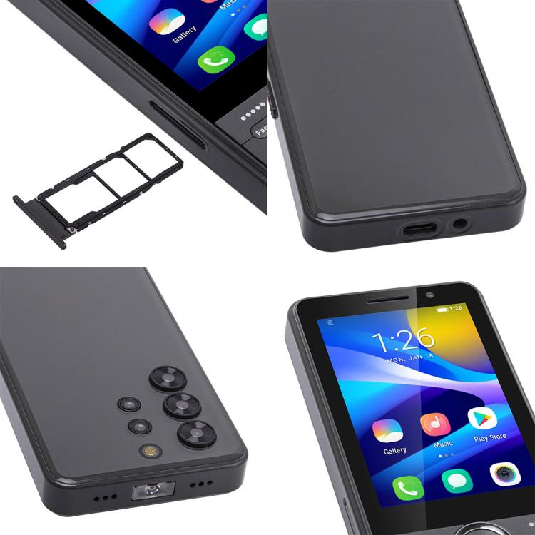 UNIWA XS24 Keypad Phone, 2GB+16GB, 3.5 inch Android 8.1 Mediatek MT6737M Quad Core, Flashlights, Network: 4G, Support Google Store, Plug:EU Plug(Black) - free shipping - PMc TechLife - Order now!